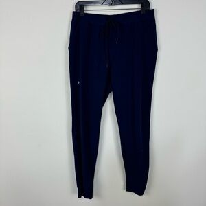 Under Armour Navy Blue Large Tall Long Joggers Athletic Workout Lounge Activewea